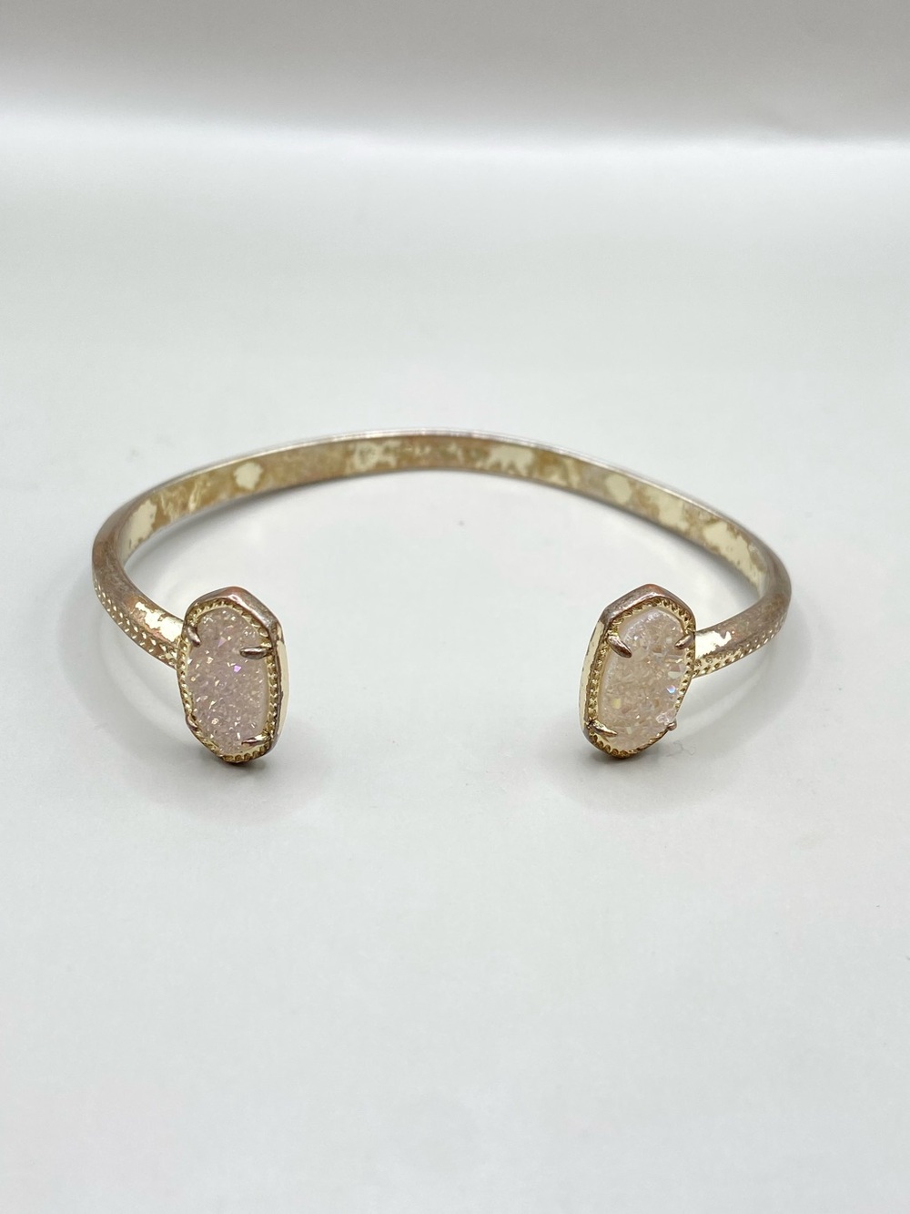 Kendra Scott Iridescent Drusy Elton Pinch Cuff Bracelet